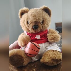 Vintage - Wacky Bear Factory Teddy Bear - Basketball Outfit, With Original Heart